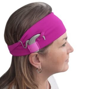 Adult Pleated Cochlear Implant Headbands Pack of 5 l Earfree
