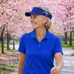 Cochlear Implant Visor Hat – Unisex Adjustable Cap – Super Thin, Perfect for Golf, Pickleball & Hot Weather